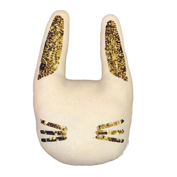 Sequin Bunny Throw Pillow, 12 x 18 inches - Picture 1 of 3
